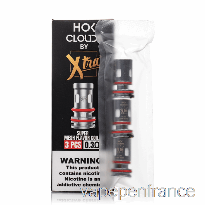 Bobines De Remplacement Xtra Hok Clouds Bobines 0,3ohm Stylo Vape